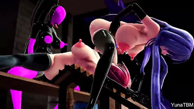 3D HENTAI FUTANARI MMD - Sex Dungeon