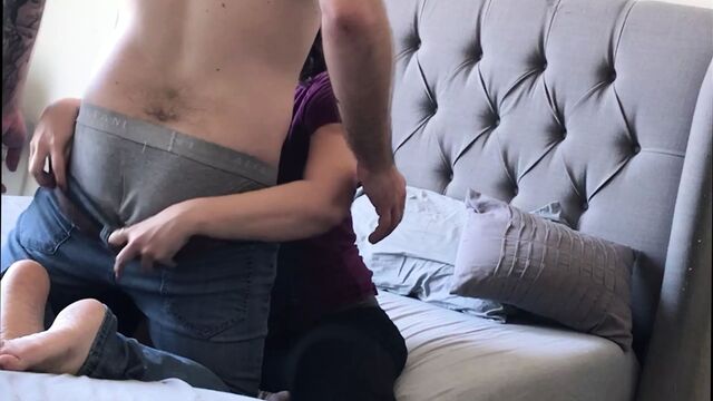 Fucking brunette MILF from next door