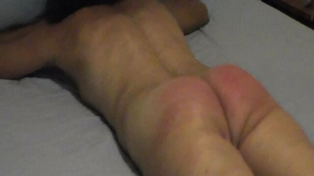 Bare bottom whipping