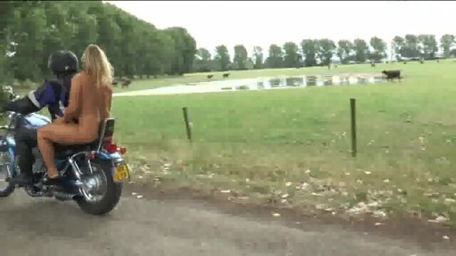 I am a nude motor-biker