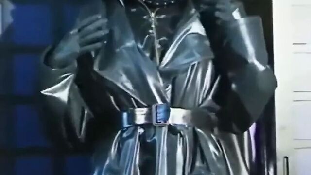 Rubber woman, latex clothing transformation