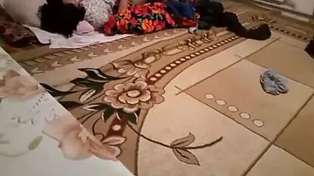 Amateur homemade sextape w mature asian Kazakh couple