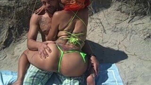 Latina's Ass Grabbed On Public NON-Nude Beach!