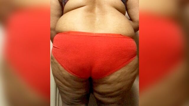 Stepsister showing her huge breasts in a bra