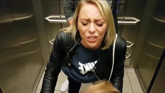 Pick up german bitch and fuck in elevator
