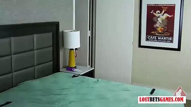 4 stunning beauties play a strip game of rock paper scissors