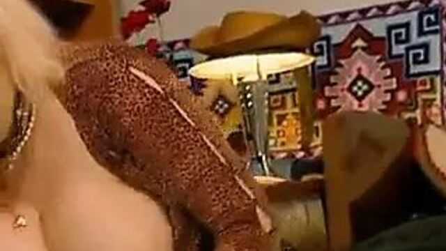 Slutty Granny Zhanna in stockings rewards voyeur with a fuck