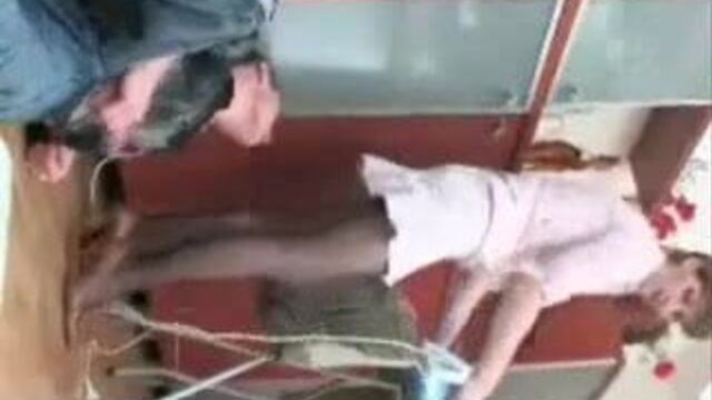 Milf Step Mom fucked doggystyle by boy while doing housework