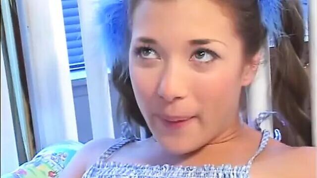 Midget dresses up and seduces babysitter for anal sex