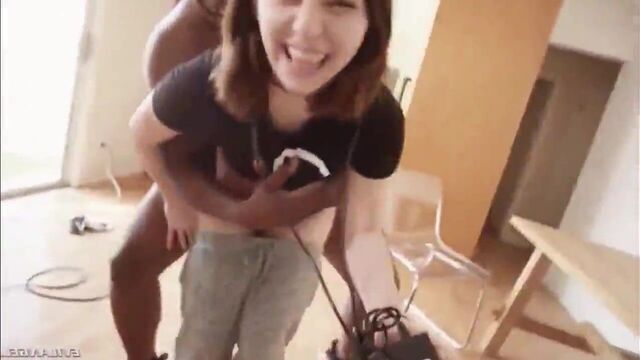 Behind the scenes fluffer