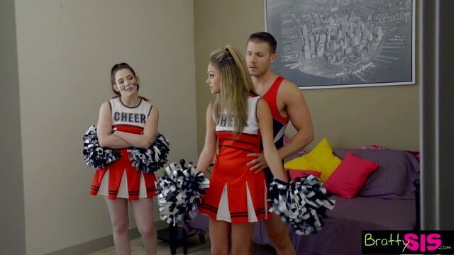 Bratty Sis - BFF Catches StepBro Creaming His Sisters Pussy!