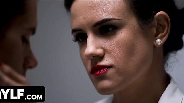 Mylf - Perfect Assed Busty Nurse Ratched Gives Her Patient a Passionate Blowjob - Movie Parody