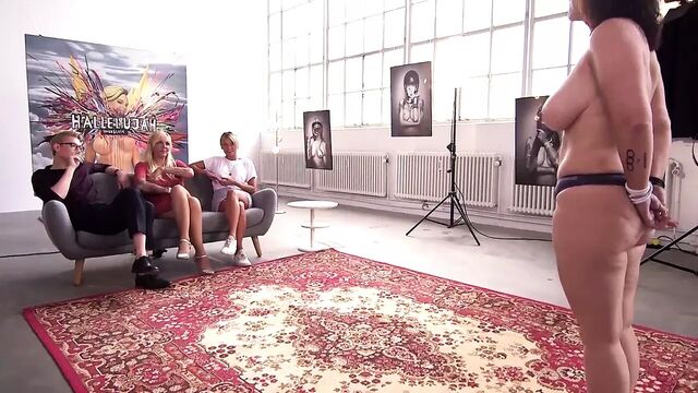 Looking at various types of tits in Danish reality show