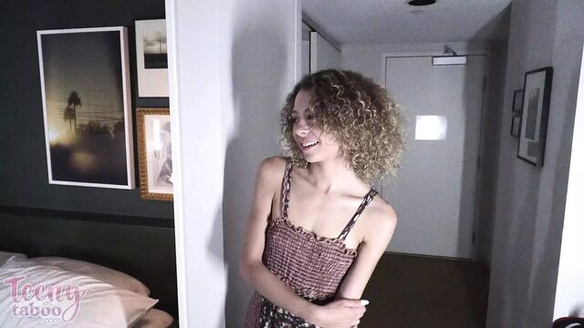 Babysitter Allie gets a load in her tight hole