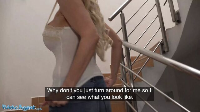 Public Agent, Blonde Aussie Tori Cummings gets fucked in the office