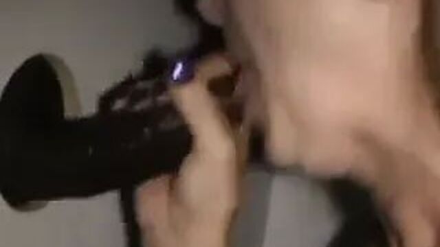 Happy wife & bbc at gloryhole cim