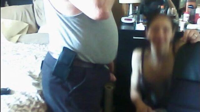 Our friend’s daughter giving hubby a blowjob