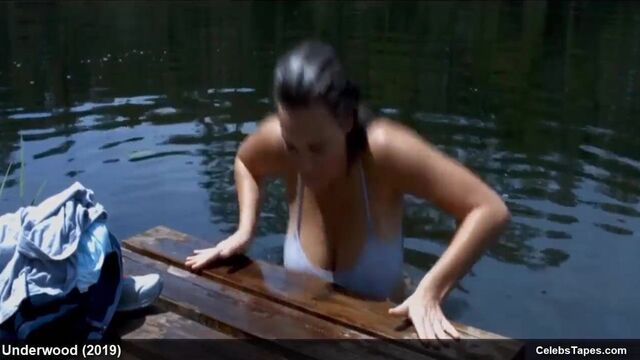 Michelle McCurry nude in a shower and wet underwear scenes