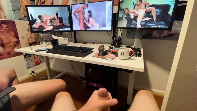 Wank buds pumping our cocks to Codi Vore