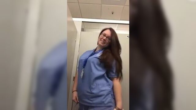 Nurse Flashing her goodies