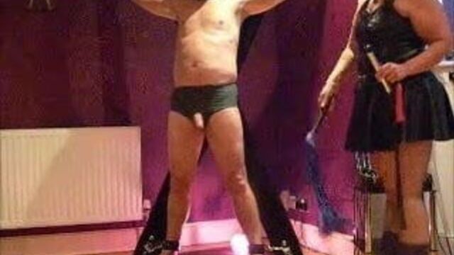 Mistress whips my cock