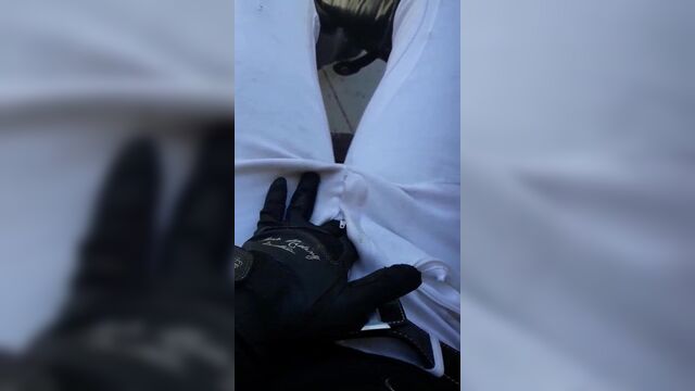 Rubbing myself in dirty equestrian gear