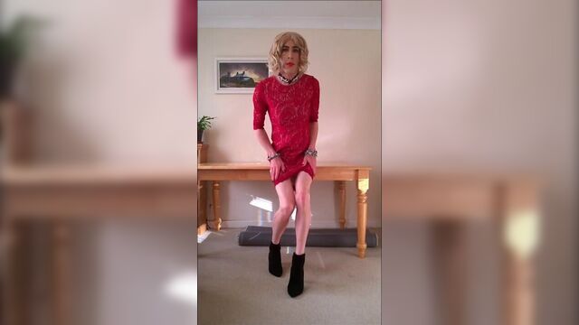 Sexy red boutique dress