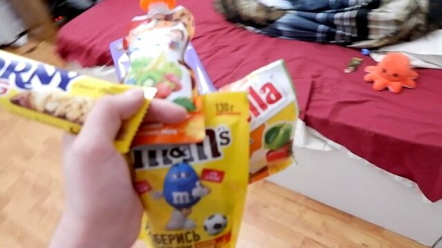 To cheer up my girlfriend, I had to give her sweets and dick